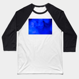 Circles Of Light And Color Blue Baseball T-Shirt